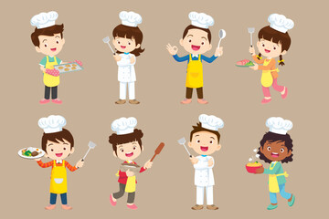 cute little chef Character set 008