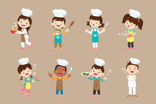cute little chef Character set 003