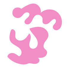 Pastel Pink Abstract Shapes 