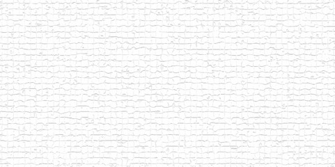 White paper texture and White brick wall background patter texture. Horizontal panoramic view of masonry brick wall.	
