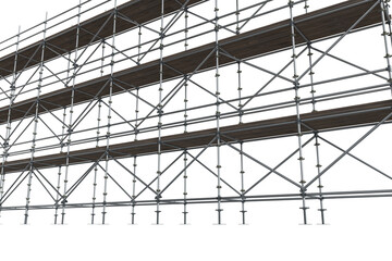 3d metallic grate over white background