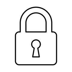 The line lock icon is on transparent background.