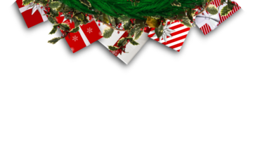 Festive christmas wreath