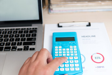 Using a calculator to work on close-up shots
