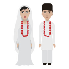 Parsi bride and groom