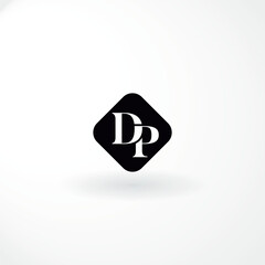 Vector Logo - Monogram Letter D and P - Abstract Style Logo