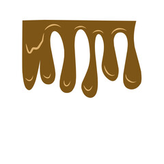 Melting chocolate.chocolate drip.delicious chocolate liquid