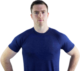 Smiling trainer looking at the camera