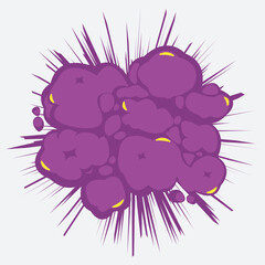 vector illustration of an explosion icon
