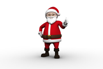 Cute cartoon santa claus