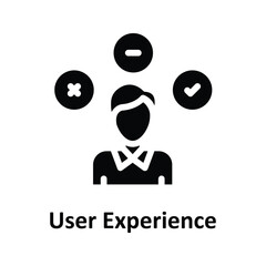 User Experience Vector Solid Icons. Simple stock illustration stock