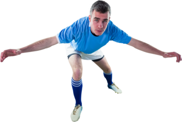 Rugby player tackling the opponent