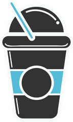 Digitally generated image of disposable cup