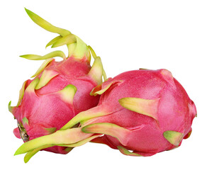 Dragon fruit or pitaya isolated on transparent background
