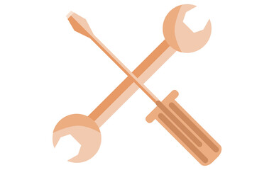 Screwdriver and wrench