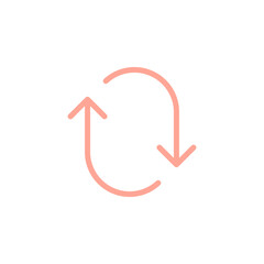 Arrow Thin Outline Symbol. Navigation, UI/UX Button