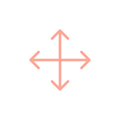 Arrow Thin Outline Symbol. Navigation, UI/UX Button