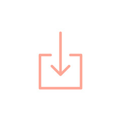 Arrow Thin Outline Symbol. Navigation, UI/UX Button