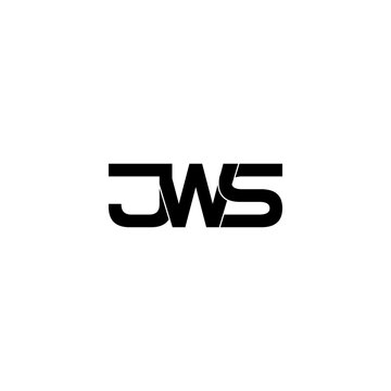 jws initial letter monogram logo design