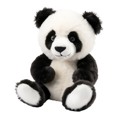 Fluffy Panda Bear Plush Toy in Close-Up, Kids' Favorite. Generative AI