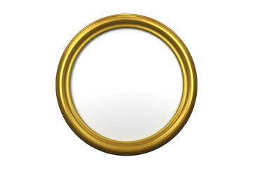 Golden metallic circle
