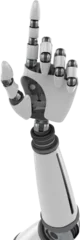 Foto op Plexiglas Close up of shiny robotic hand © vectorfusionart