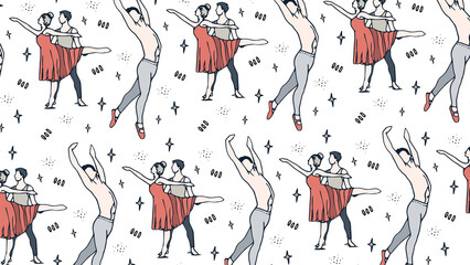 Graphic image of ballet dancers