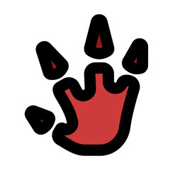 allosaurus footprint