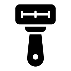 razor glyph icon