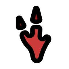 velociraptor footprint