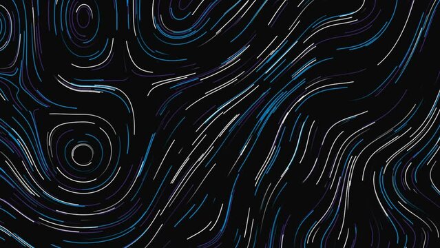 Morphing Shapes as Topographic Map: Abstract Line Background for Dynamic Presentations