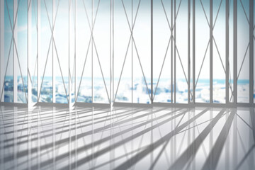 Obraz premium View of the sky from inside a building