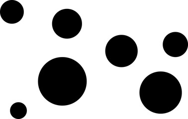 Composite image of black circles