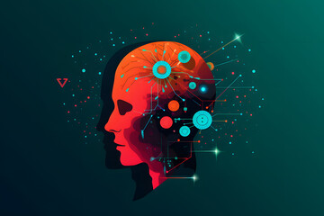 A logo that express the dangers of ai, Generative AI