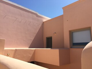 Greece Santorini Pink Building Architecture 