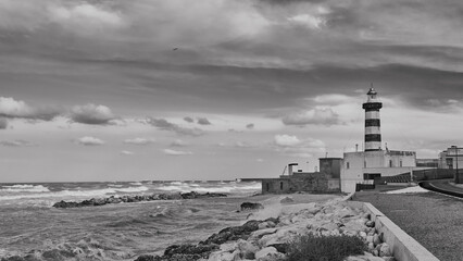 Il Faro di Ortona / Chieti / Abruzzo in black & white