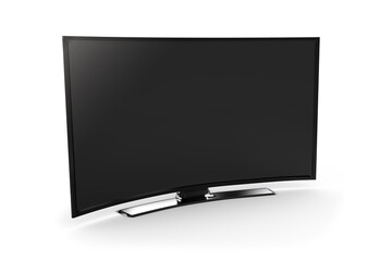 Flat blank television set