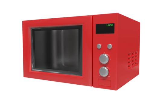Red microwave oven - Powered by Adobe