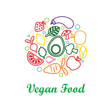 Raw vegan, detox, organic labels, logo and elements for food, drink, restaurants, bio products.