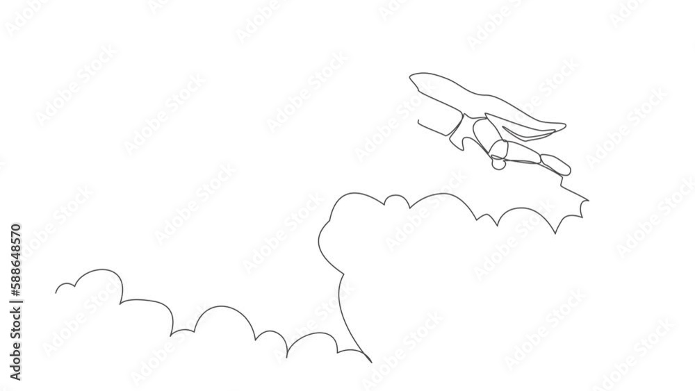 Poster animated self drawing of continuous line draw confused robot standing missed opportunities. humanoid