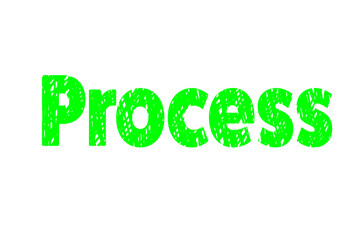 Digitally generated image of Process text 