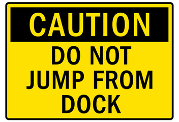 Loading dock sign and labels do not jump from dock