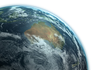 Obraz premium Graphic image of Earth