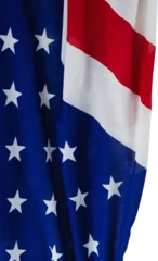 Deurstickers Amerikaanse plekken Close-up of American flag