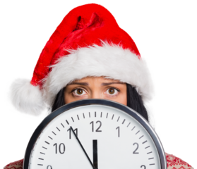 Woman worried at the time