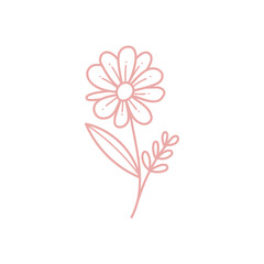 Obraz premium Hand Drawn Plant Outline Doodle Icon