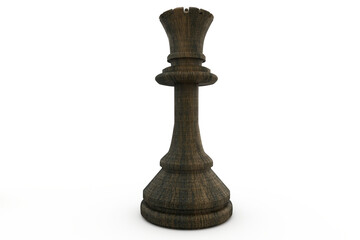 Black queen chess piece