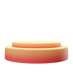 Cylinder Pastel Podium stand show cosmetic product