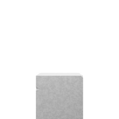 Square Concrete Podium stand product showcases. cosmetic products