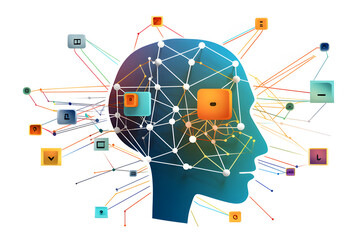 A logo that express the dangers of ai, Generative AI